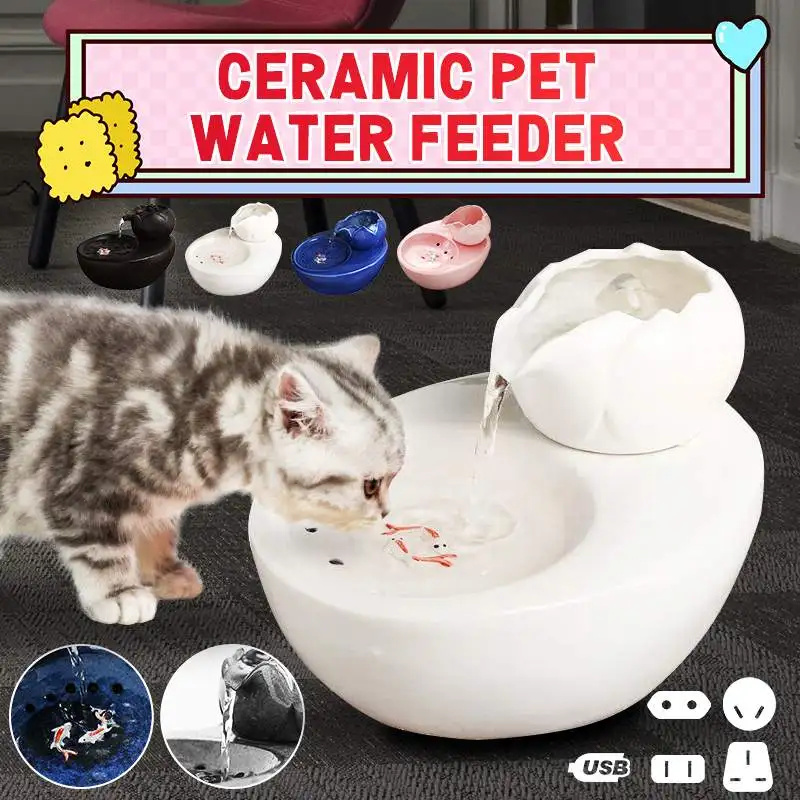 Pet Automatisk Omsætning Vand Dispenser Pet Supplies Blomst Springvand Vandbassin, Der Drikker Kat Hund Springvand Vandbassin