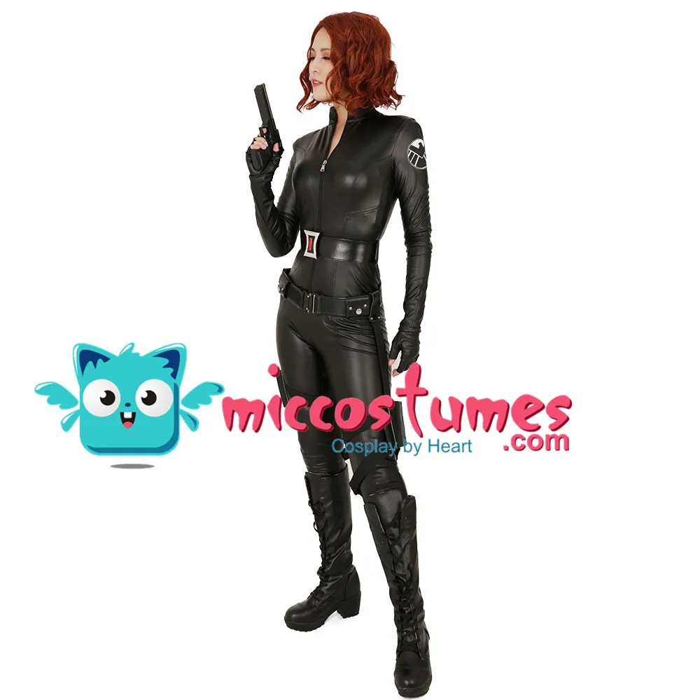 Enke Cosplay Kostume Natasha Romanoff Halloween Jumpsuit Heldragt