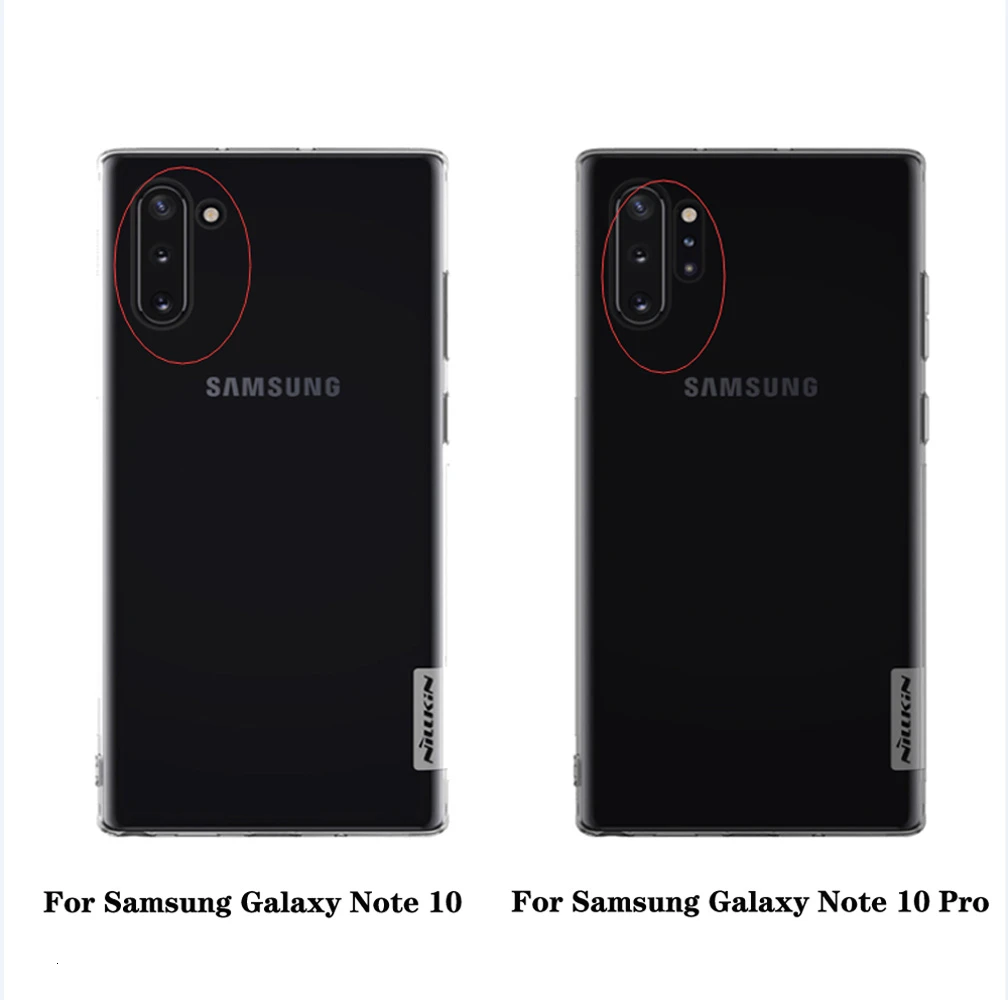 Samsung Galaxy Note 10+ Pro TPU Tilfælde NILLKIN Natur Gennemsigtig Blød Silikone cover til Samsung Note 10 note 10 Plus 5G Sag