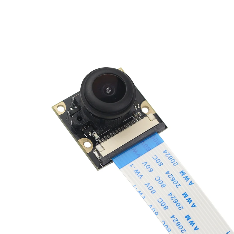 Raspberry Pi 220 Grader Fish Eye Kamera Modul Focal Justerbar Linse OV5647 Vidvinkel Kamera til Raspberry Pi Model 3 B/B+