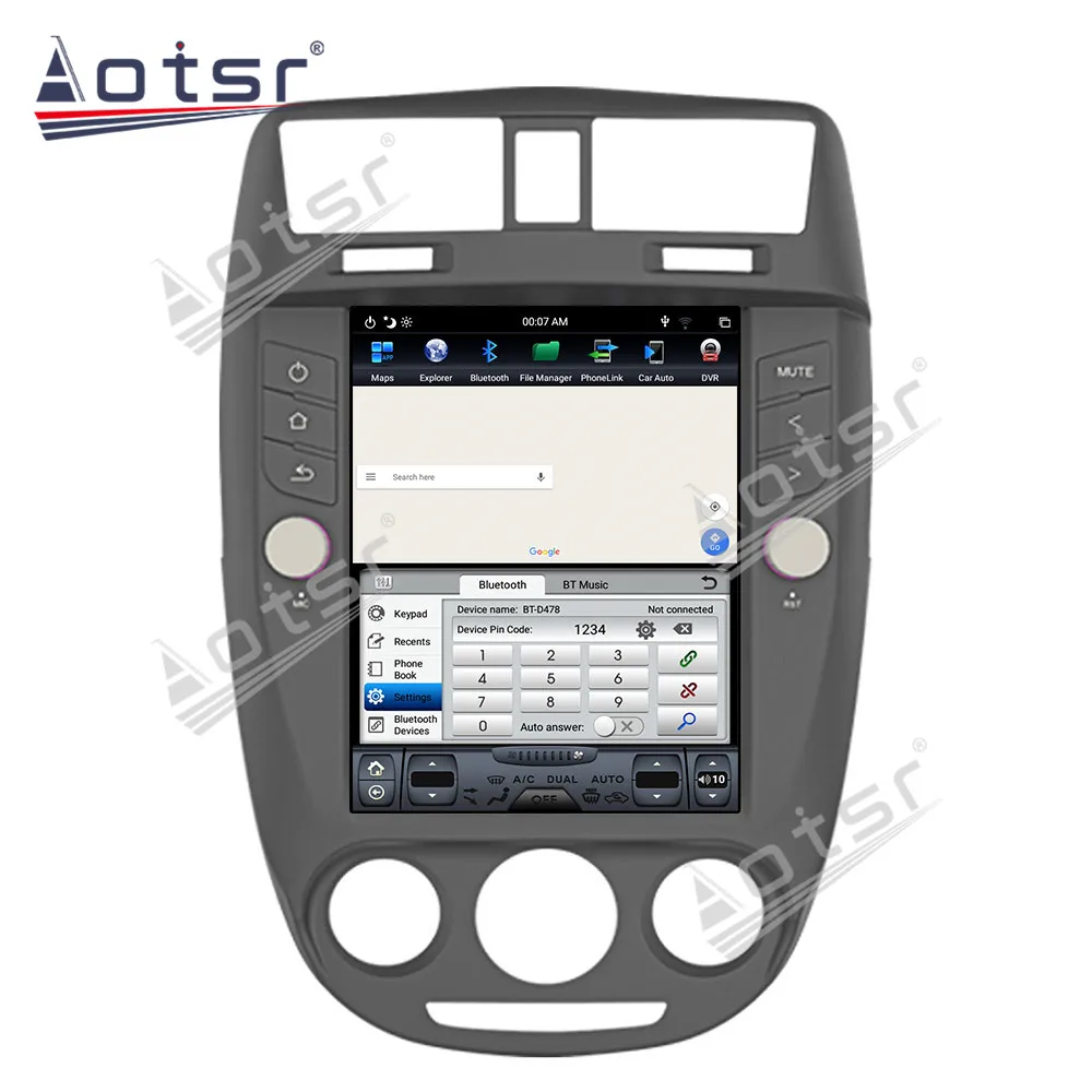 PX6 Android For Buick Excelle 2008-Tesla Stil Vertikale GPS Navi-Car Multimedia-Radio båndoptager Afspiller Stereo Head Unit