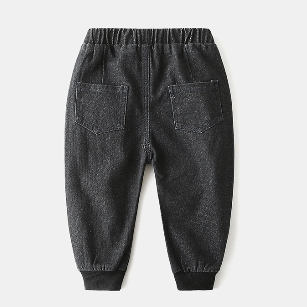 Mudkingdom Drenge Jeans 2020 Forår Mode Jogger Solid Lomme Drenge Bukser Med Elastisk Talje Bukser 3-8 År