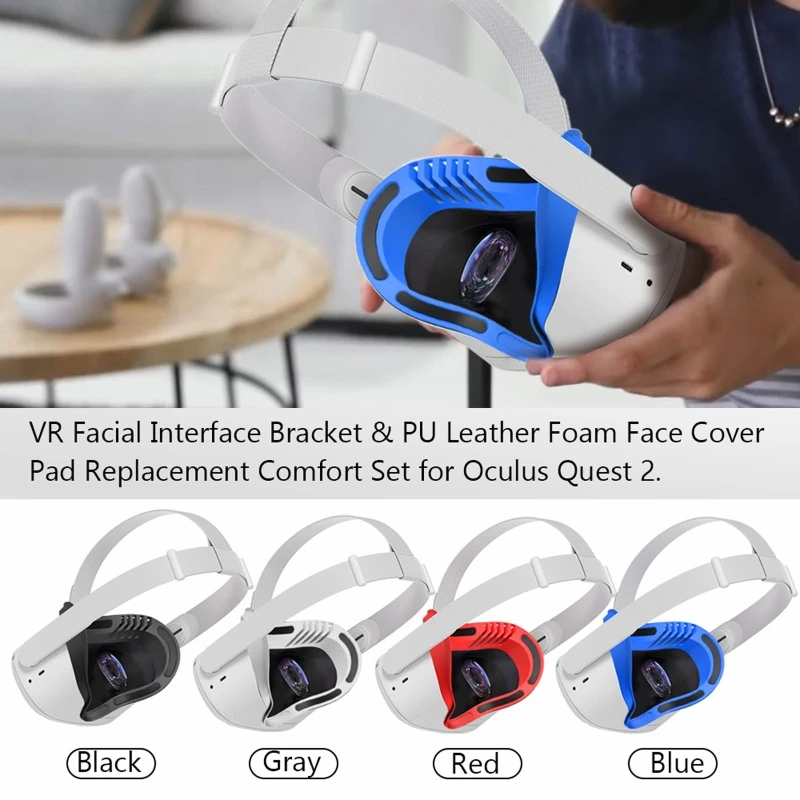 VR Tilfælde Facial Interface Beslag Anti-Lækage næsepolstret, så det passer til oculus Quest 2 A6HE 4 farver at vælge