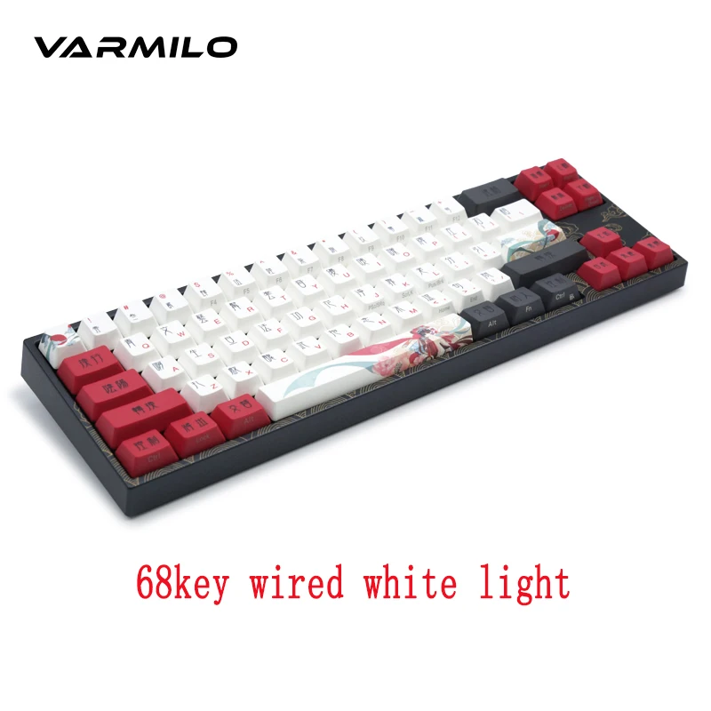 Varmilo Miya68-C Beijing Opera med EF skifte V2 Kablede Mekanisk Tastatur MY68NO2W/LL3Dj2Pv-8