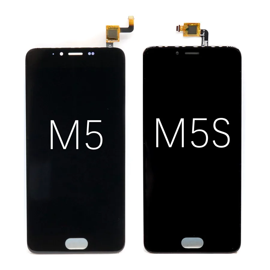 For Meizu M5 LCD-Skærm Touch screen Digitizer M612M M612H M612Y For MEIZU M5S mini LCD-skærm Med Ramme M611Y M611H Skærmen Erstatte