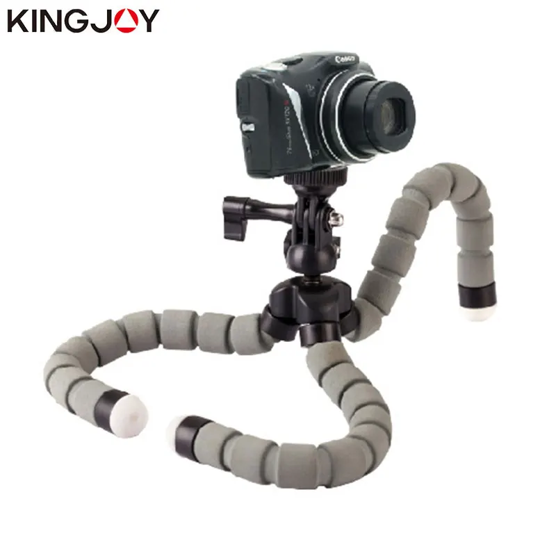 Kingjoy Officielle KT-600S Mini Stativ Blæksprutte Para Movil Fleksible Mobile Celular Holder Til Telefonens Kamera, Smartphone Gopro Stå