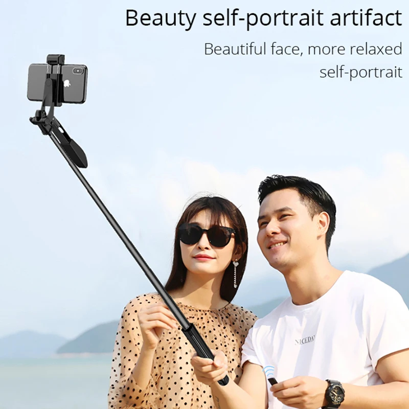 Video Stabilizer Selfie Stick Stativ til iPhone Xiaomi Huawei Gimbal Bluetooth-Stativ Selfie Stick Fyld Lys Til Mobiltelefon