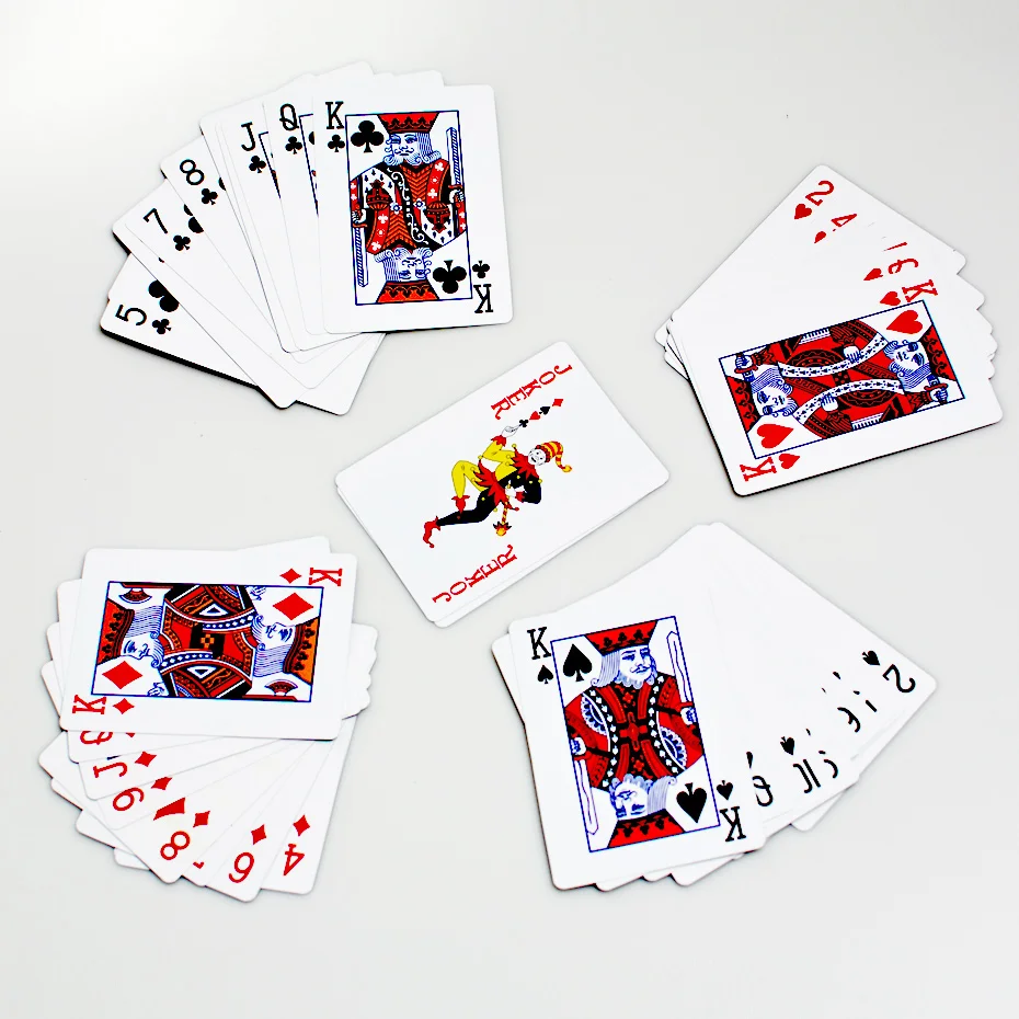 1 Sæt Vandtæt Poker Plast PVC Spillekort Familie Fest Sjovt brætspil Nye Dæk Sæt Classic Magic Tricks Af Poker Spil