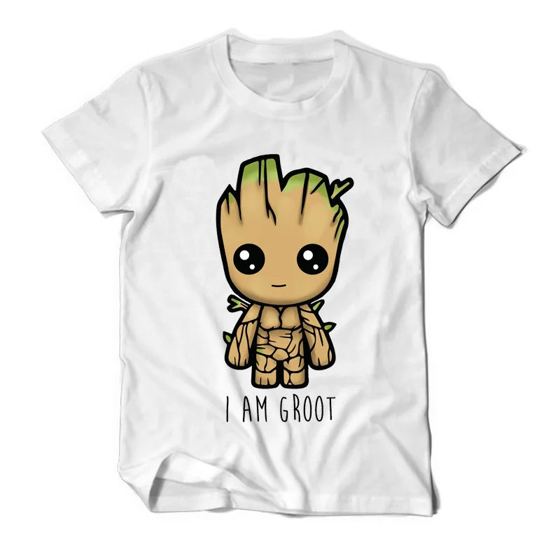MARVEL t-shirt mænd bomuld Guardians of the Galaxy 2T-shirt træ ånd Groot t kort-langærmet T-shirt mandlige casual mænds tøj