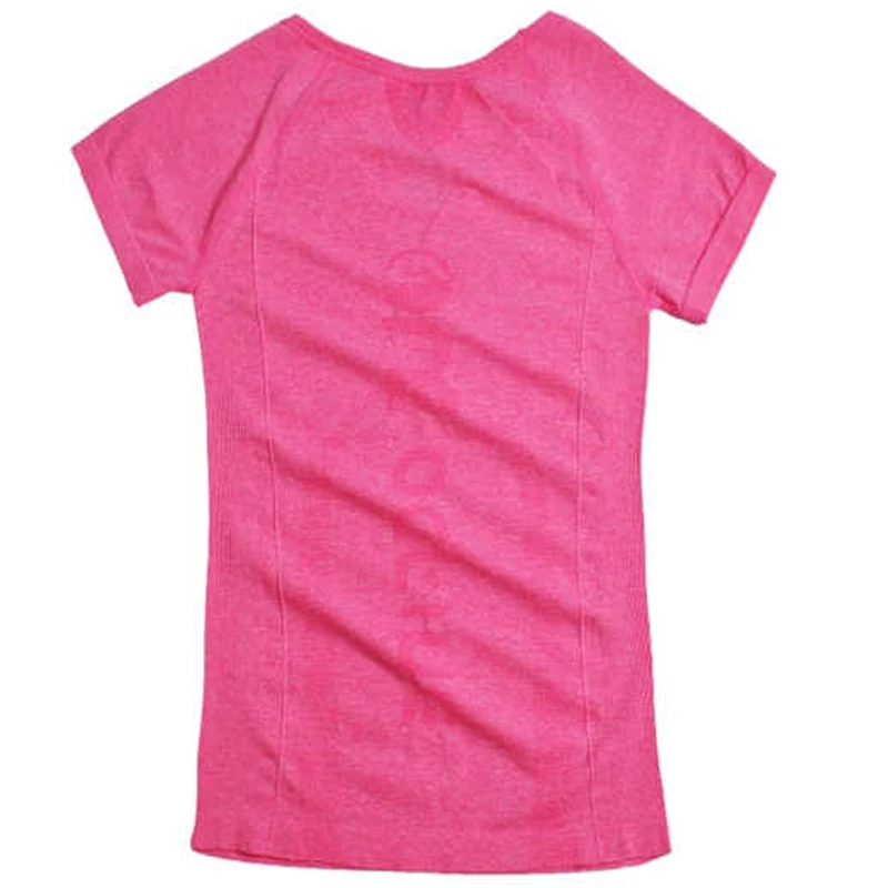 Summer Quick Dry T-Shirt til Kvinder Udendørs Sport Åndbar kortærmet T-shirt i Elastisk kvindens Gym Løbe t-Shirt