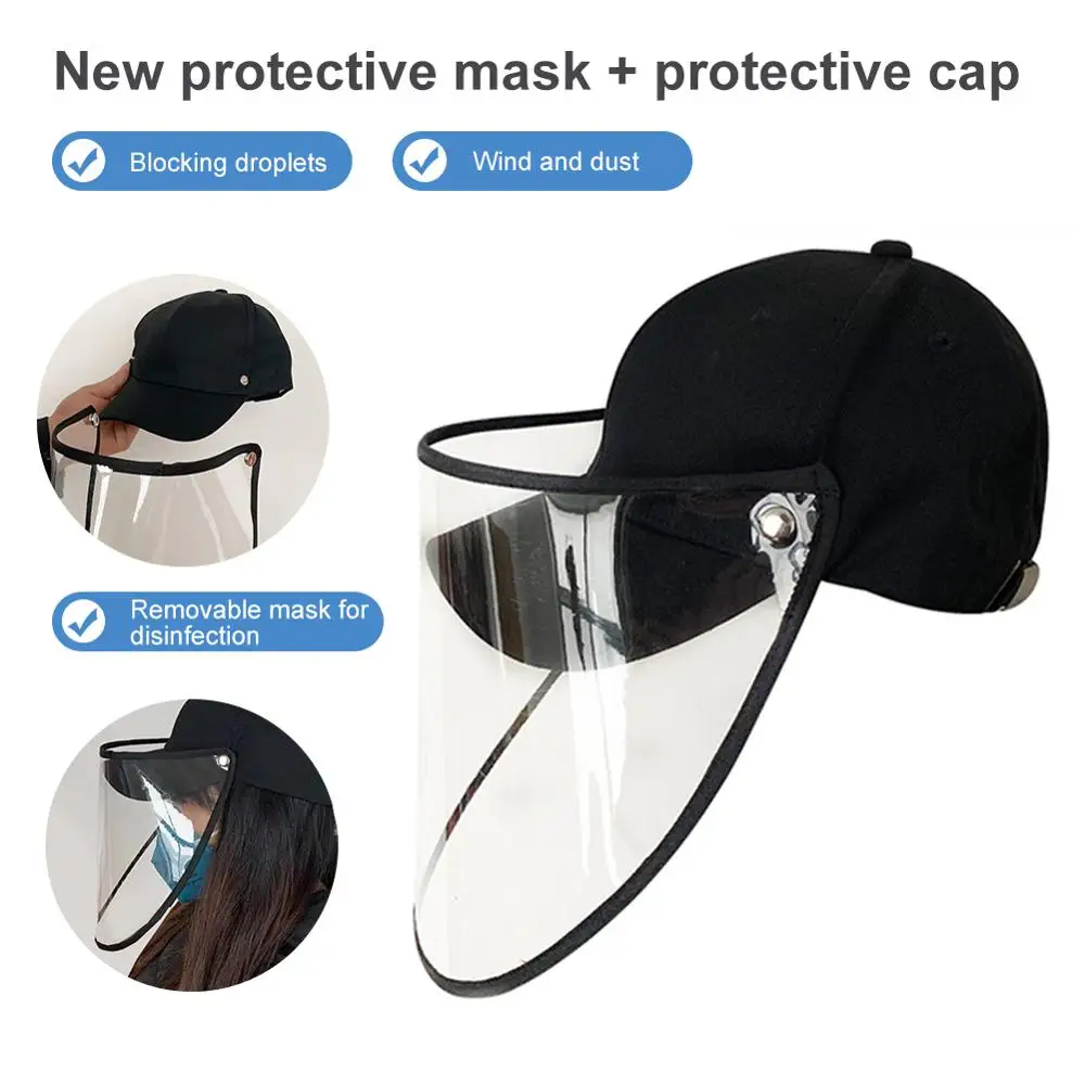 Sommeren Anti-fog Spyt Beskyttende Hætte Baseball Cap Ansigt Maske til Beskyttelse af Solen, solhat