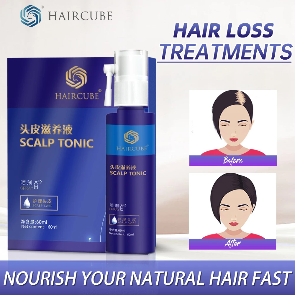 HAIRCUBE 2 pc ' Anti hårtab Spray Hår Vækst Æterisk Olie For Mænd Nærende Hår Anti hårtab Produkter Hair Tonic