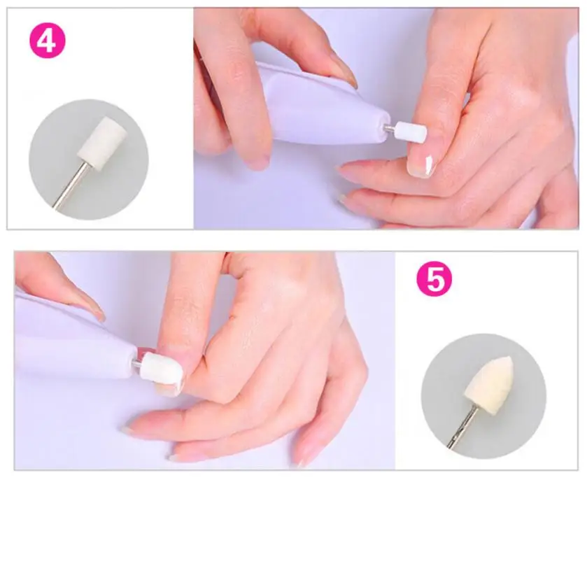 Søm Poler Sæt Kit Professional Nail Art Bore-Fil Buffer Polske Manicure Pedicure Akryl Negle Sæt, Engros #F