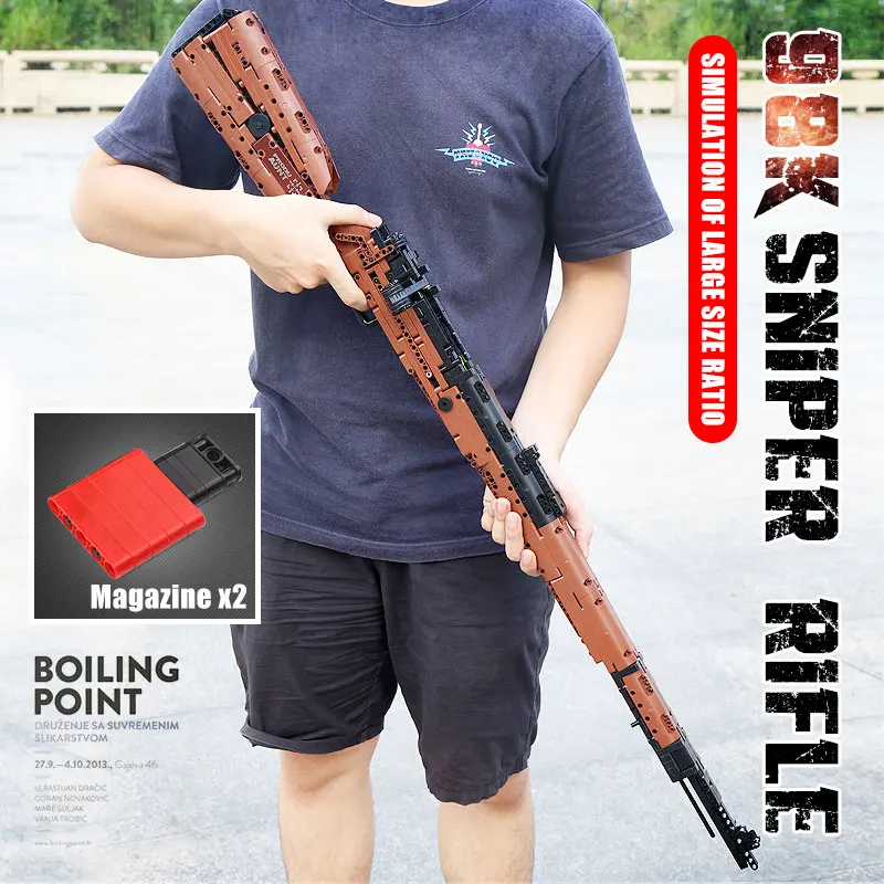 SKIMMEL KING Kreative Desert Eagle Pistol Våben SWAT Pistol 98K MP5 Model byggesten Mursten Børn DIY Legetøj Julegaver