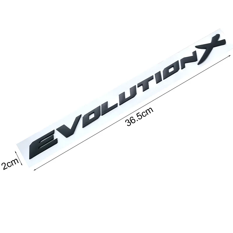 Udviklingen X Bogstaver ABS Plast Bil Styling Logo Badge Bil Genmontering af Stammen 3D-Mærkat Mærkat for Mitsubishi Lancer EVO