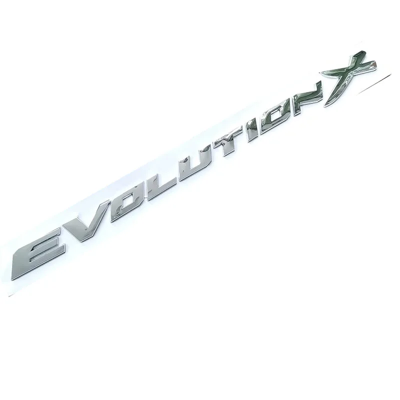 Udviklingen X Bogstaver ABS Plast Bil Styling Logo Badge Bil Genmontering af Stammen 3D-Mærkat Mærkat for Mitsubishi Lancer EVO