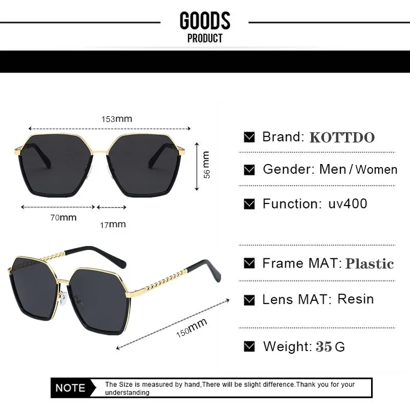 Classic Fashion Anti-Reflekterende Spejl Solbriller Vintage Mærker, Design Kvinder Sol Briller Nye Firkantede Metal Briller Uv400