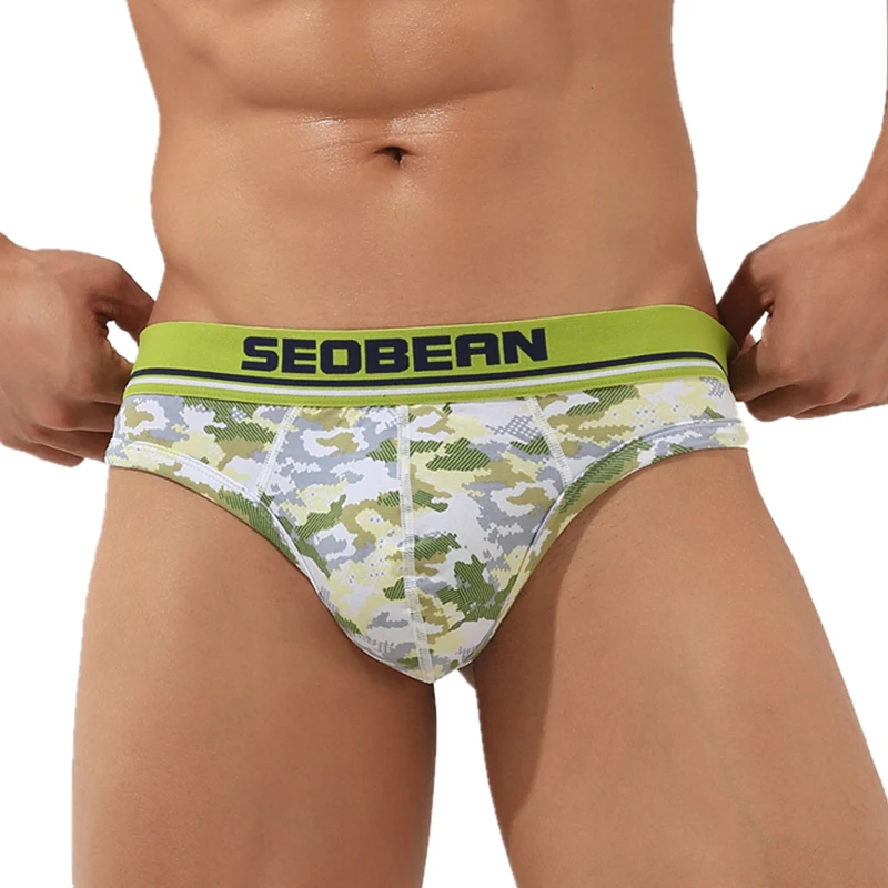 SEOBEAN Sexede Mænd Underwear Trusser Mænd Blå Underbukser Gay klip super liderlig Herre Trusse Bikini Under Bære Bomuld Herre Trusser