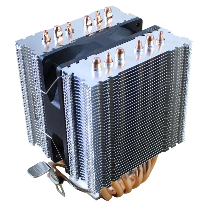 Ren kobber 6 heat-pipe CPU køler 90MM 4PIN PWM silent fan for INTEL I3 I5-I7 I9 AMD3 AM4 2011 X79 X99 bundkort CPU fan