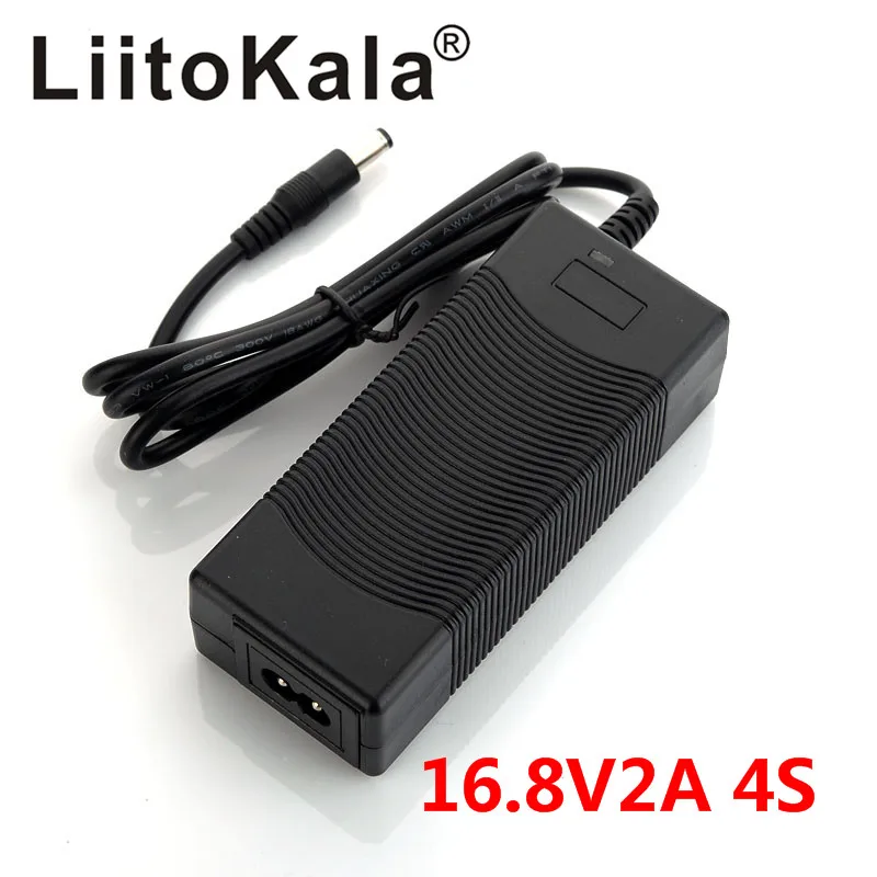 LiitoKala 4S 16,8 V 2A Lithium-ion-batteri Universal Hurtig lader AC DC5521 Desktop type Strømforsyning Adapte