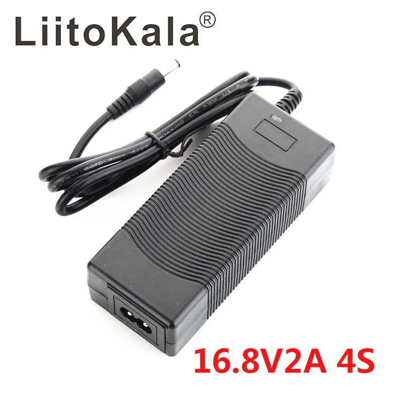 LiitoKala 4S 16,8 V 2A Lithium-ion-batteri Universal Hurtig lader AC DC5521 Desktop type Strømforsyning Adapte