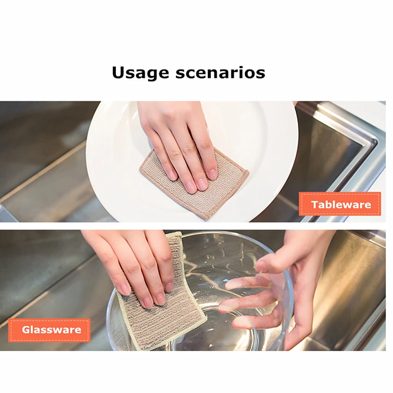 10STK Husstand opvaskesvampe Antimikrobiel køkken, rengøring svamp, tør Let at rengøre og holdbare Badeværelse Skrubbe pad