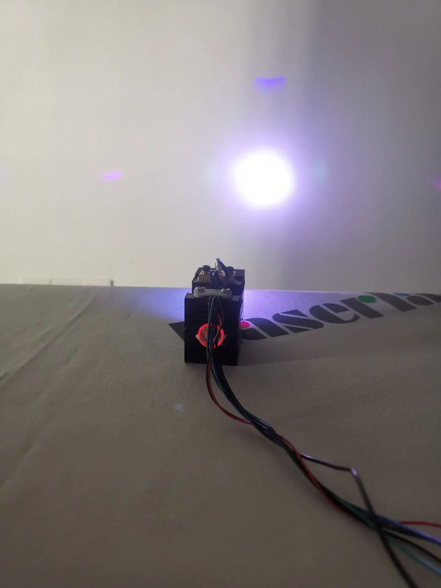 RGB-Hvid Kombineret Laser Modul Fat Beam 15mm for scenebelysning 500mW
