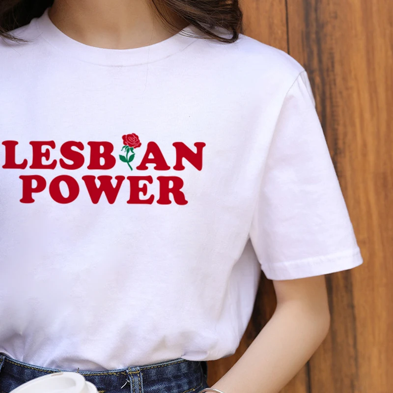 Lgbt Harajuku Rainbow Gay Pride T-Shirt Kvinder, Lesbiske Ullzang Tegneserie T-shirt af 90'erne Grafisk Casual Tshirt Mode Top Tees Kvindelige