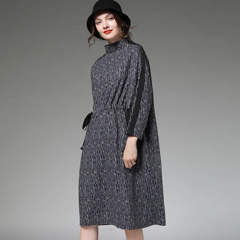 Antal LuLu 2019 Mode Koreansk Tøj Luksus Damer Streetwear Dame Efteråret Punk-Lange Kjoler Vintage Elegante Vestidos Plus Størrelse