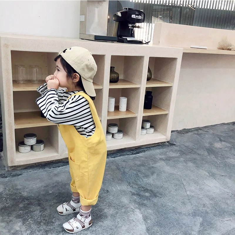 2019 Foråret Nye Ankomst koreansk stil ren bomuld farve-passer til afslappede hofteholder lange bukser til søde søde baby, piger og drenge