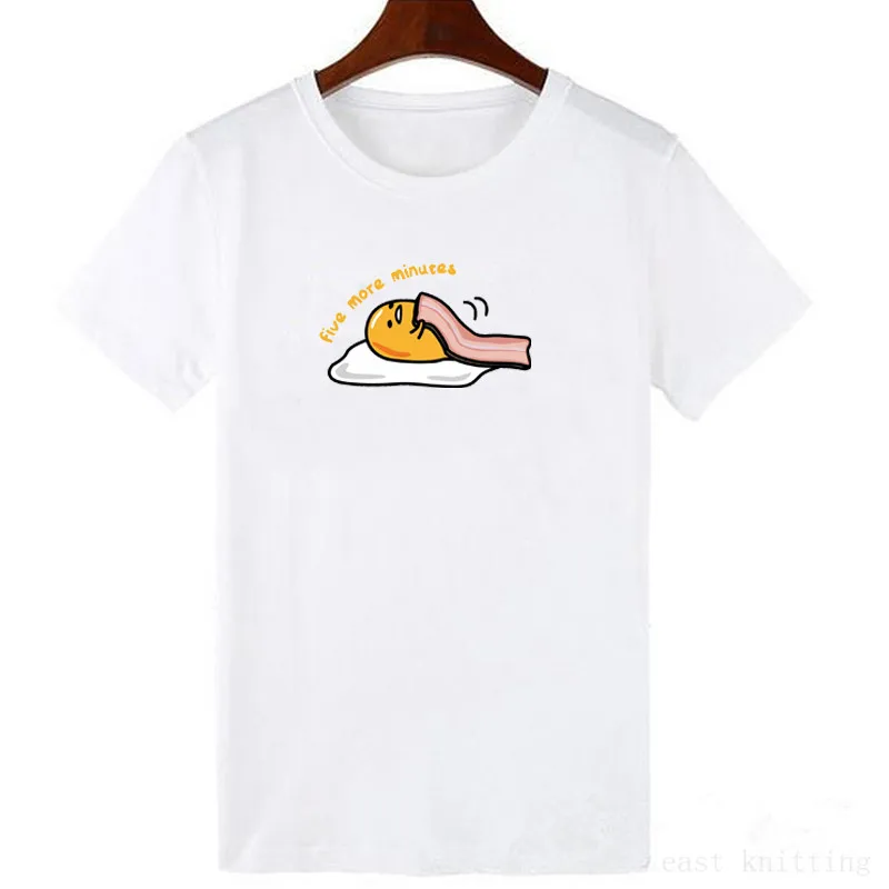 Japansk Harajuku Søde Gudetama Dovne Æggeblomme Sjove T-Shirt Mænd Bomuld Kawaii Tegnefilm Print Tshirt Nyhed Kvindelige T-shirt, Toppe