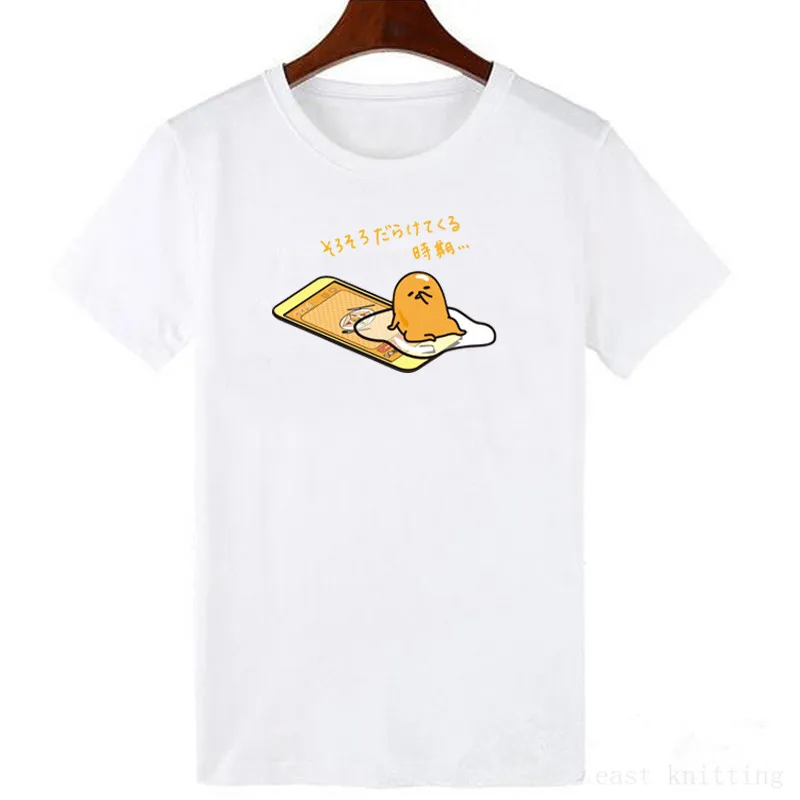Japansk Harajuku Søde Gudetama Dovne Æggeblomme Sjove T-Shirt Mænd Bomuld Kawaii Tegnefilm Print Tshirt Nyhed Kvindelige T-shirt, Toppe