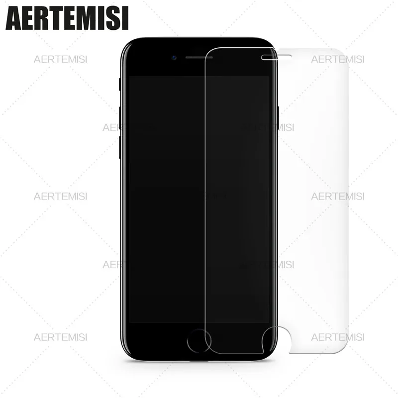 Aertemisi 10 stykker / masse Hærdet Glas Skærm Beskyttere til Apple iPhone 5 SE2020 6s 7 8 XS Plus MAX antal XR 11Pro 12mini 12Pro