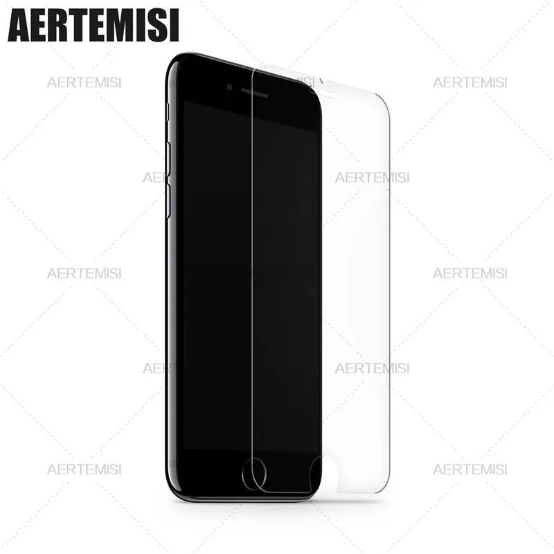 Aertemisi 10 stykker / masse Hærdet Glas Skærm Beskyttere til Apple iPhone 5 SE2020 6s 7 8 XS Plus MAX antal XR 11Pro 12mini 12Pro