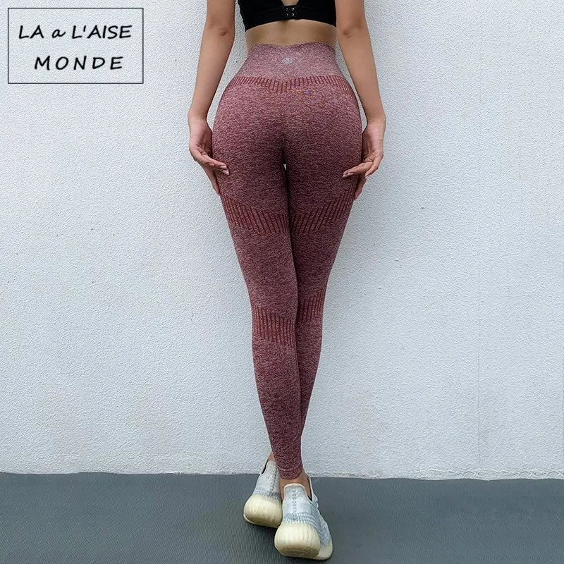 Høj Talje Kvinder Leggings Fitnesscenter Problemfri Yoga Pants Kvinders Træningsdragt Træning Kører Yoga Bukser Solid Yoga Leggings Sexy Leggins