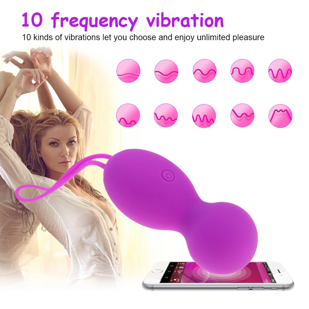 Smart APP Buletooth Kontrol Vibrator Kegals Vaginal Kugle Bærbare Vibrerende Trusser Æg Sex Legetøj til Kvinder Dildo Klitoris Massager