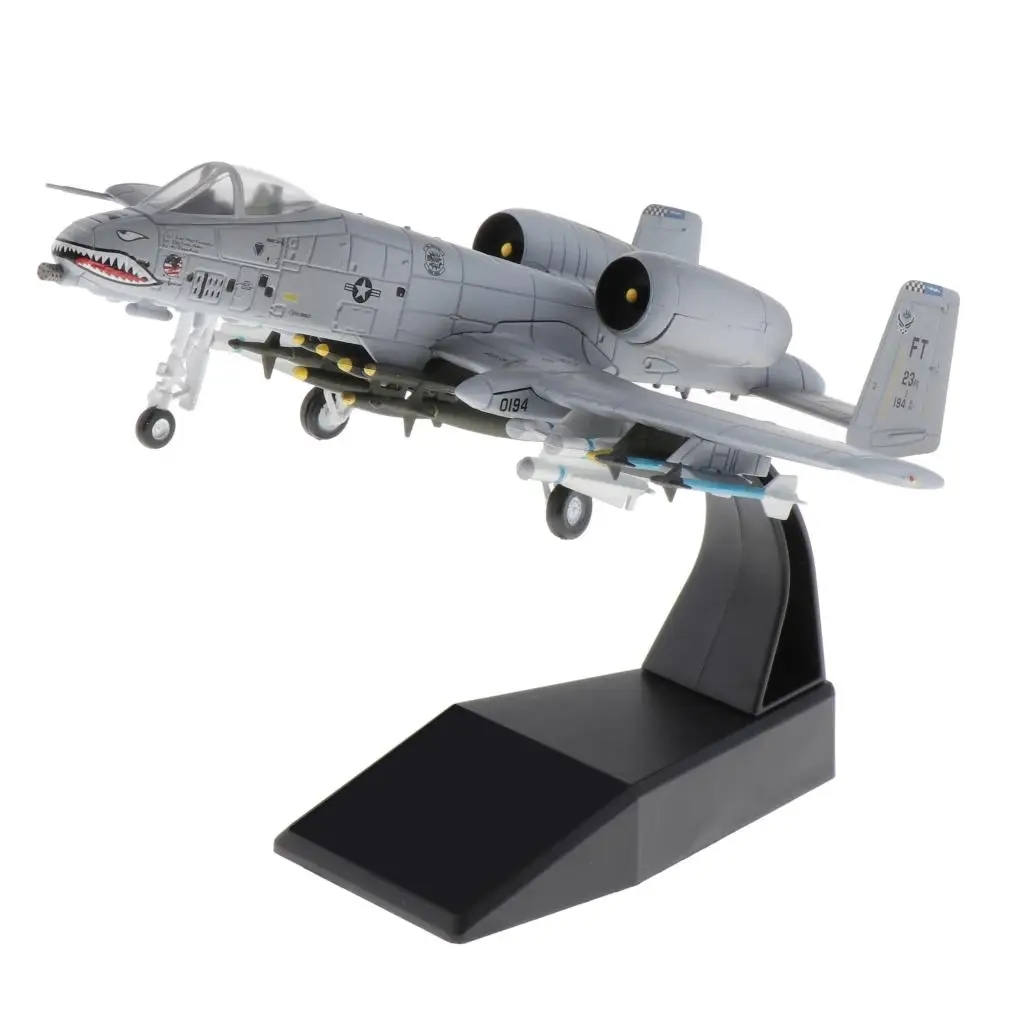 1:100 A-10 Angreb Fly Angreb Fly Display Model - Metal Mini Militære Fly med Stander