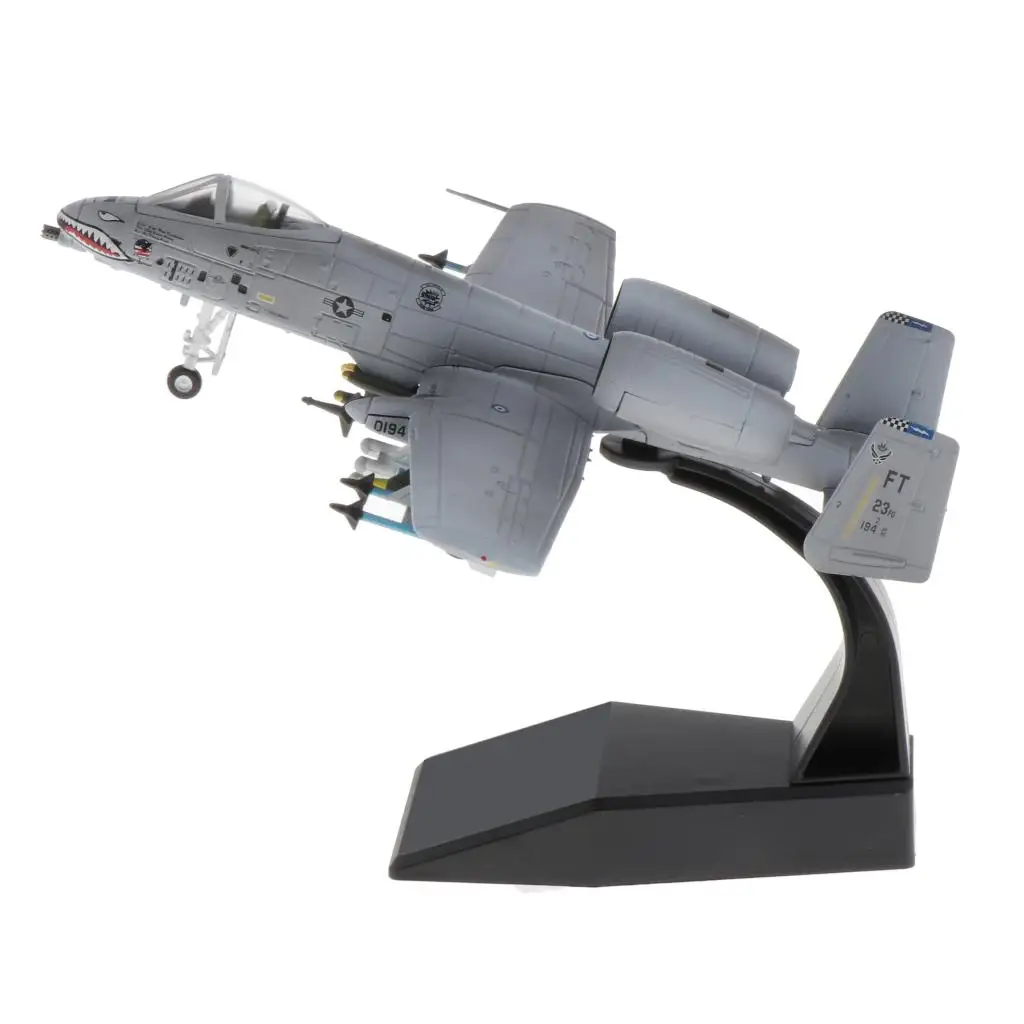 1:100 A-10 Angreb Fly Angreb Fly Display Model - Metal Mini Militære Fly med Stander