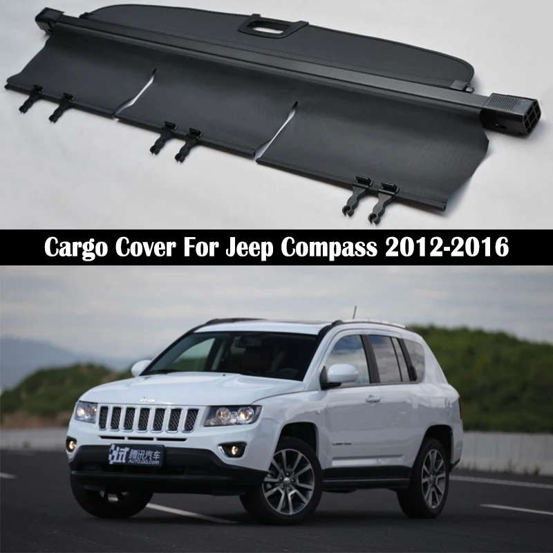 Bageste Fragt Dækning For Jeep Compass 2012 2013 2016 privatliv Kuffert Skærmen Security Shield skygge Auto Tilbehør