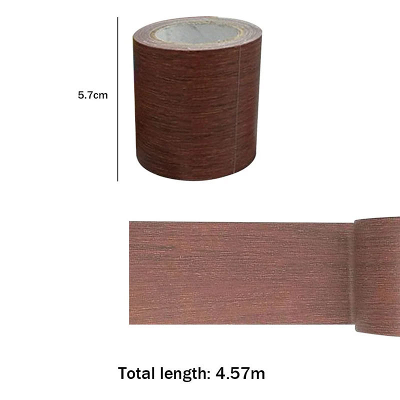 5.7x457cm Træ Planke Selvklæbende Tapet Vandtæt Træ, Korn-Gulvtæppe PVC-Klistermærker til DIY Hjem Dekoration JA55