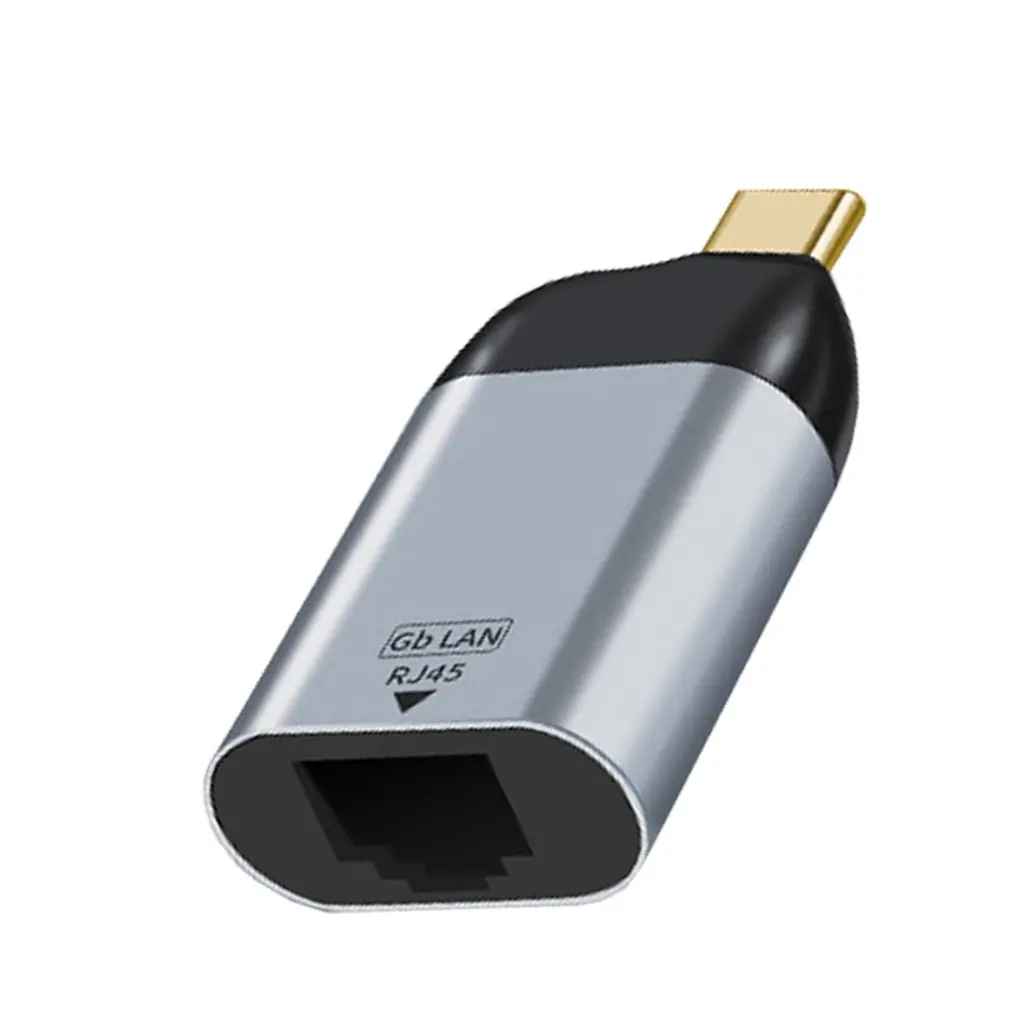 USB-C til Ethernet-Adapter Kabel Oprettelse Aluminium USB-C til RJ45 LAN-Netværkskort, der er Kompatible med Thunderbolt 3