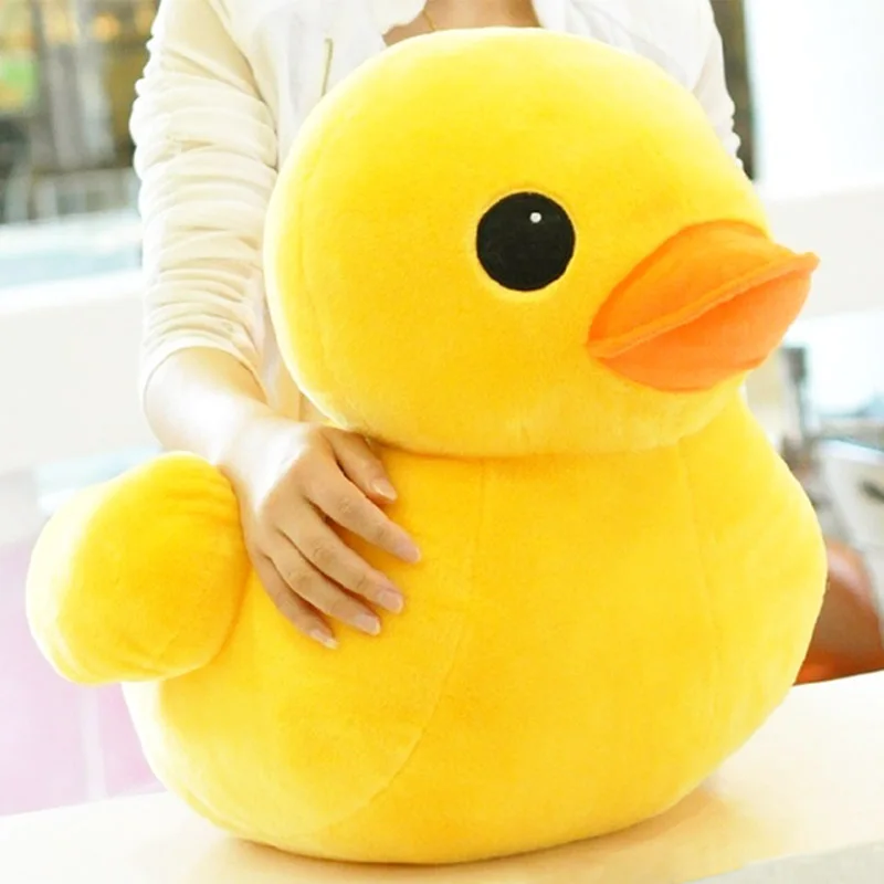 Hot Salg 70cm Fyldte Gummi Hongkong Stor Gul Duck Plys Legetøj Dukker Bedste Gave Til Børn Pige