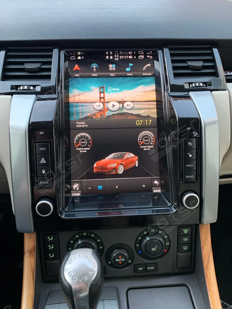 64G For Jord Range Rover Sport 2005-2009 Android Video Radio båndoptager Car Multimedia Afspiller Stereo-hovedenheden Tesla GPS Navi