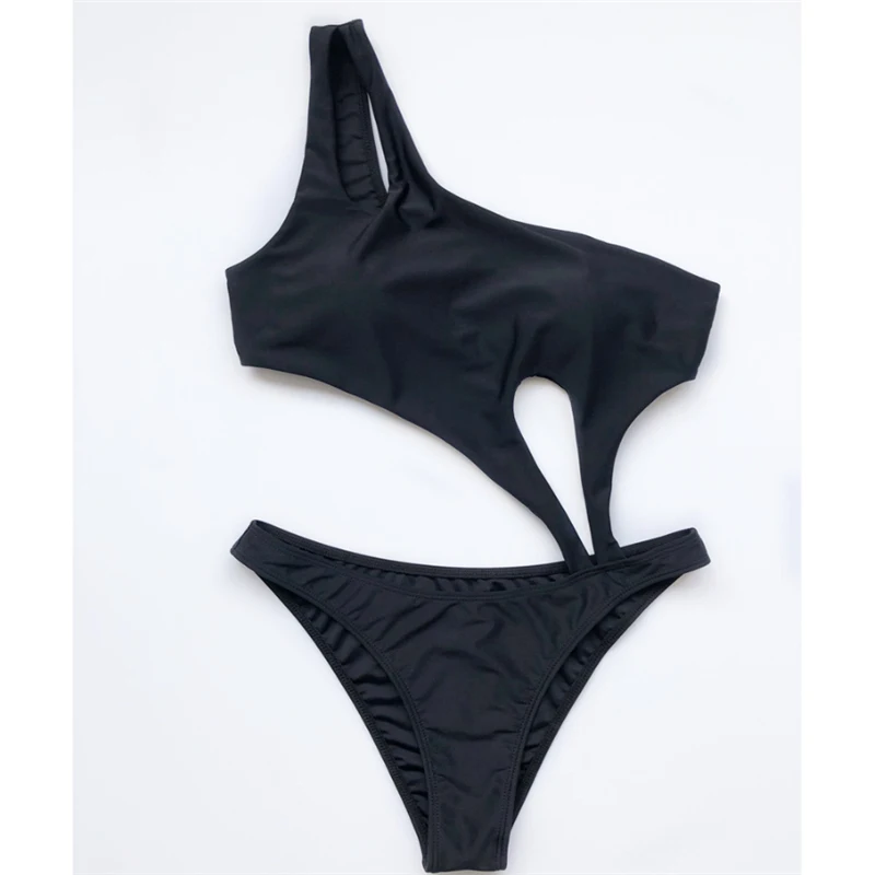GNIM Stripe Bikini Badetøj Kvinder 2020 Sexet Hule Ud Svømme badedragt Ene Skulder Brasilianske Badedragt Kvinder Et Stykke Biquini