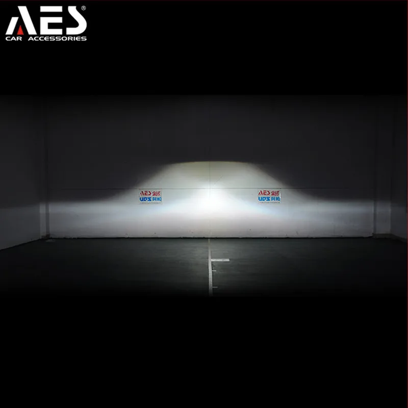 AES 2X 3,0 tommer Bi-Xenon HID tågelygter H11 D2H pære Høj lav beam HID Tåge projektorens Linse for Bil Eftermontering 4300K 6000K