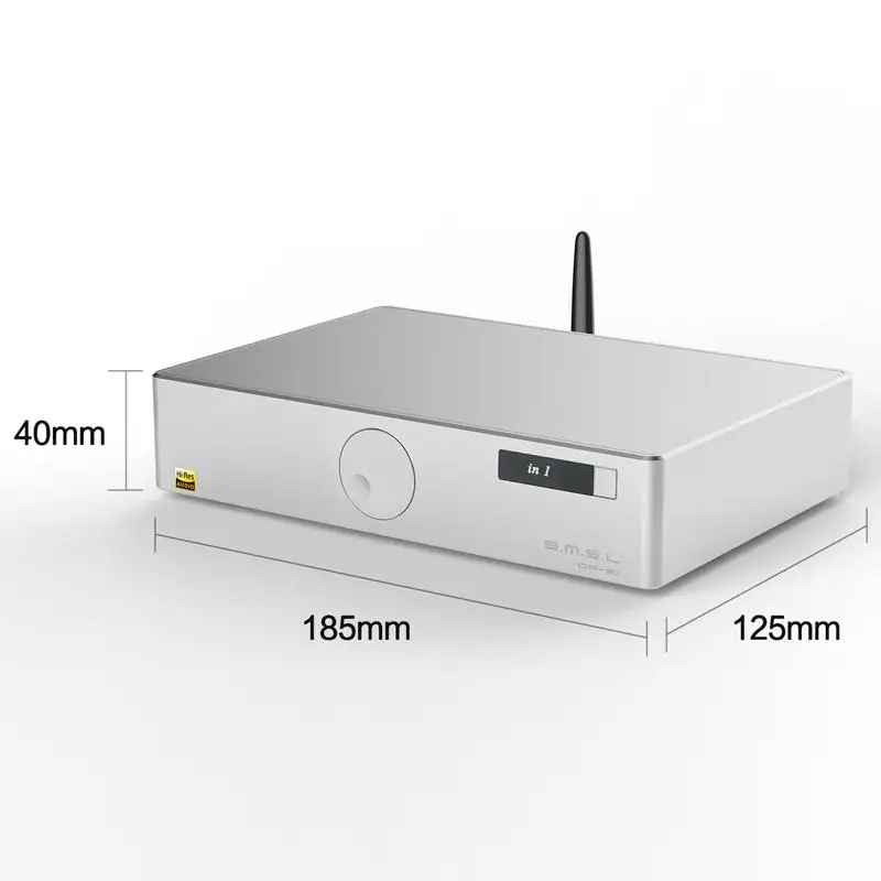 SMSL DA-8S DA8S NJW1194 Qualcomm aptX Bluetooth-5.0 Forstærker Hi-Res Lyd 80W*2 Digital Forstærker FORSTÆRKER Med Fjernbetjening