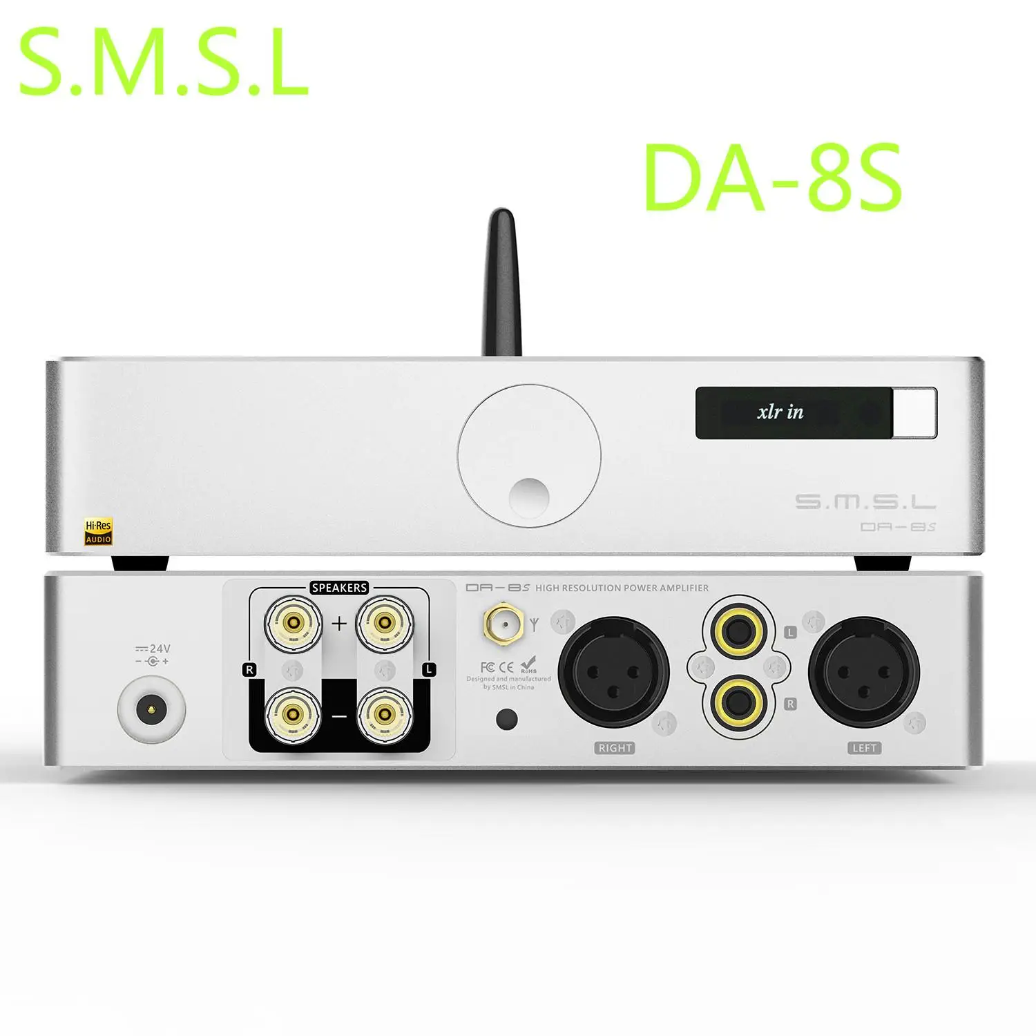 SMSL DA-8S DA8S NJW1194 Qualcomm aptX Bluetooth-5.0 Forstærker Hi-Res Lyd 80W*2 Digital Forstærker FORSTÆRKER Med Fjernbetjening