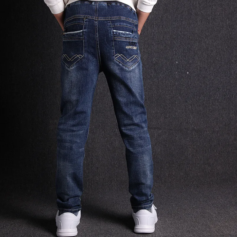 Jeans Til Drenge Mode Afslappet Bomuld Elastisk Børns Jeans 2020 Spring Nye 3-18T Drenge Jeans af Høj Kvalitet