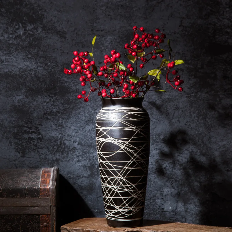 Jingdezhen Keramiske Moderne Minimalistisk Vase Vokse i Vand Lucky Bamboo Stue Blomster Dekoration Potter Stentøj
