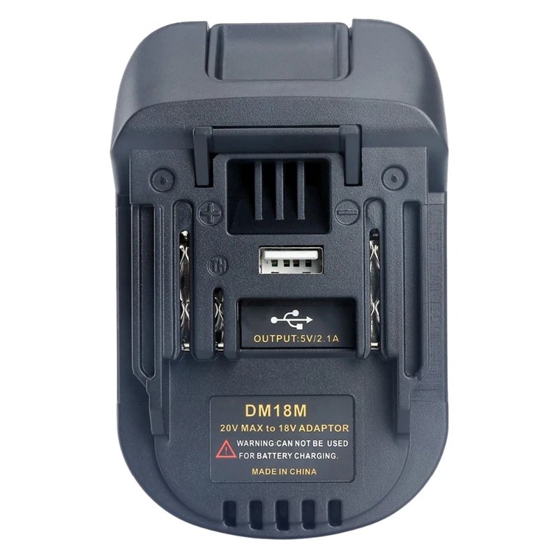 20V Til 18V Batteri Konvertering Dm18M Li-Ion Oplader Værktøj Adapter Til Milwaukee Makita Bl1830 Bl1850 Batterier
